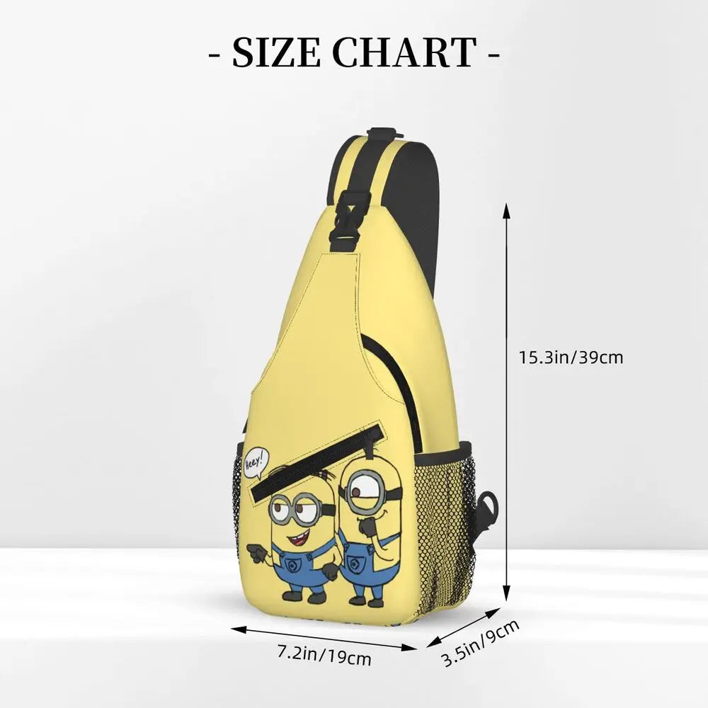 Minions Crossbody Chest Backpack Minion Shoulder Backpack