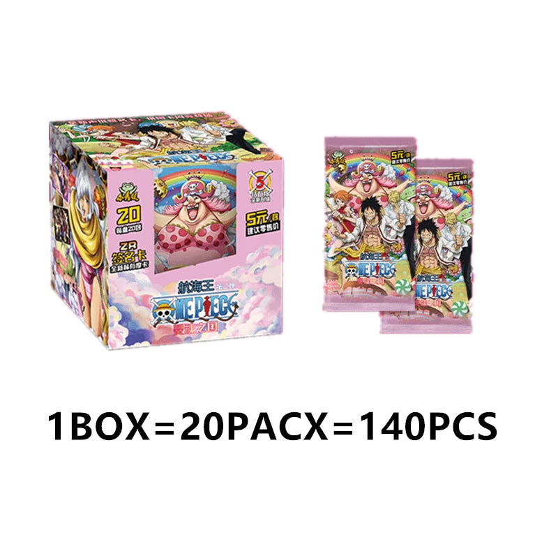 One Piece Collection Cards Rare Booster Box Pack Anime Luffy Zoro Nami Chopper TCG Child Birthday Gift Toy