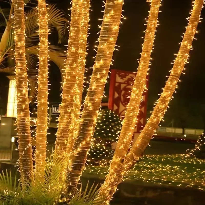 1 - 10M LED String Lights Fairy Garland Lighting Strings Christmas Festival Home Party Decor Waterproof Landscape Lamps