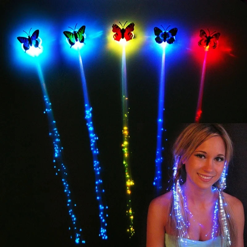 Glowing Luminescent Hairpin Novelty Hair Ornament Girls Led Toys LED Flashing Hair Braid