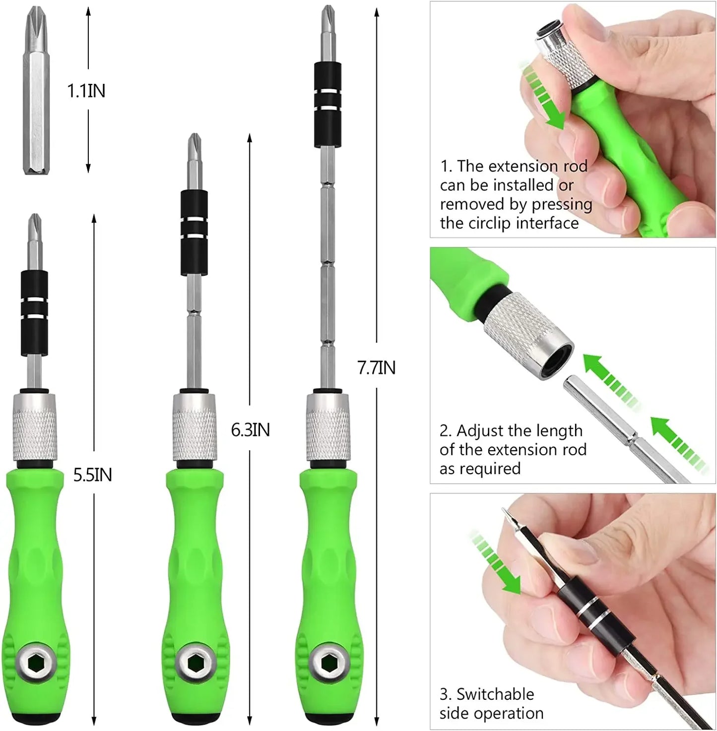 32 in 1 Multifunctional Screwdriver Set with 30 PCS Torx Phillips Magnetic Screw Driver Bits Mini Repair Tool for Phone Watch PC