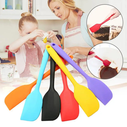 Cake Mixer Spatula Food Grade Silicone Kitchen Butter Cream Baking Shells Brush Pastel Durable All-In-One Baking Kitchen Utensil