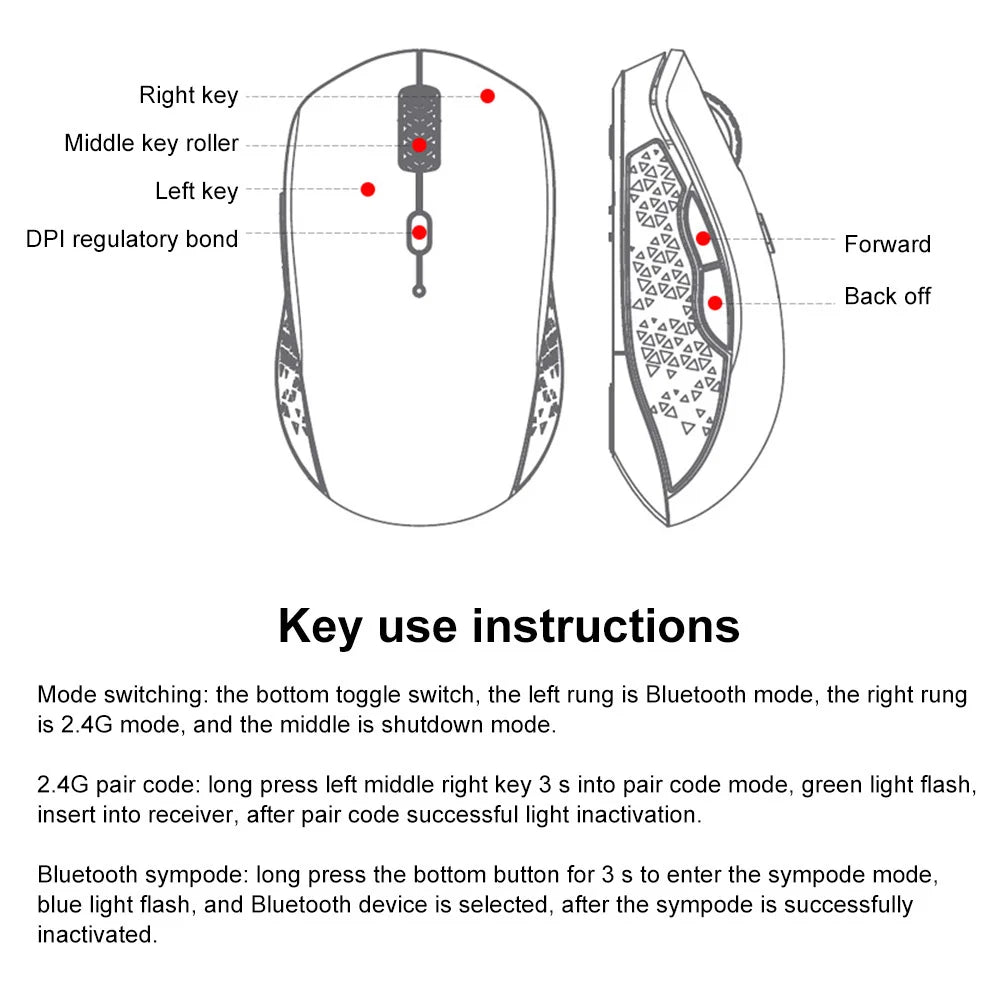 Lenovo Bluetooth Mouse Wireless Dual Mode Mouse Portable Home Business Office Gaming Mouse Laptop Accessories 1000DPI Recommend