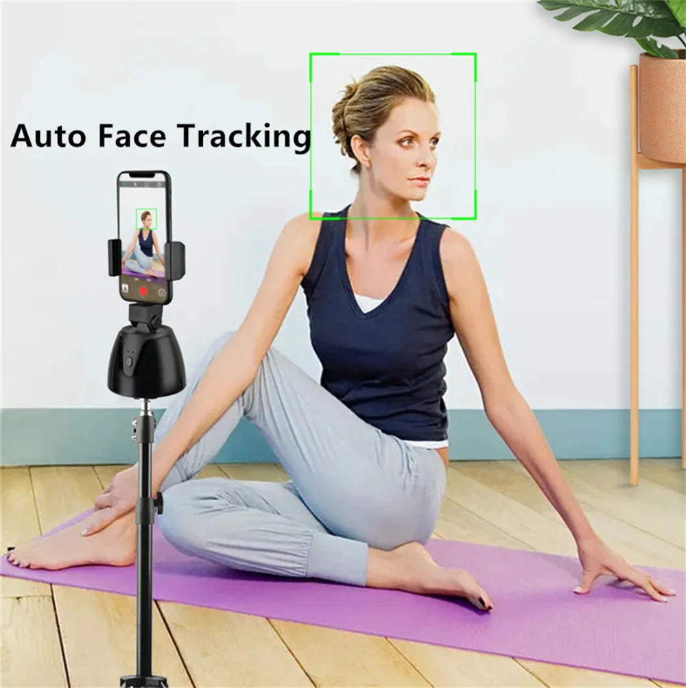 Auto Face Tracking Camera Gimbal Stabilizer Smart Shooting Holder 360 Rotation Tripod Selfie Stick For Live