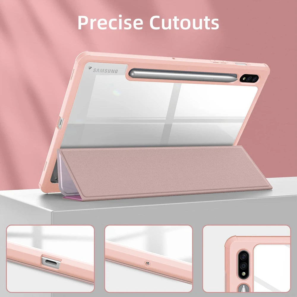 Tablets Case for Samsung A8 A9 Plus Funda Para Galaxy Tab S6 Lite S7/S8 S7+ / S8+ S9 Plus Tablet  Accessories Protection Cover