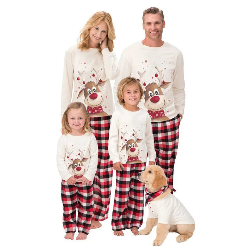 Family Matching Clothes Christmas Pajamas Mother Kids Baby Pyjamas Set Look Sleepwear Mother And Daughter Father Son Outfit