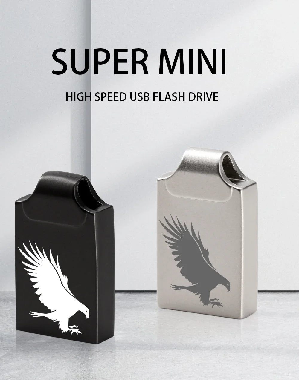 USB Drive 64GB Fashion High Speed Pen Drive 32GB USB Flash Drive 4GB Metal Key Chain Gift