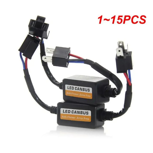 1~15PCS H4 H7 9005 9006 9012 LED Canbus Decoder Adapter Anti-Flicker Harness Bulbs Resistor Warning Error Canceller Dropship