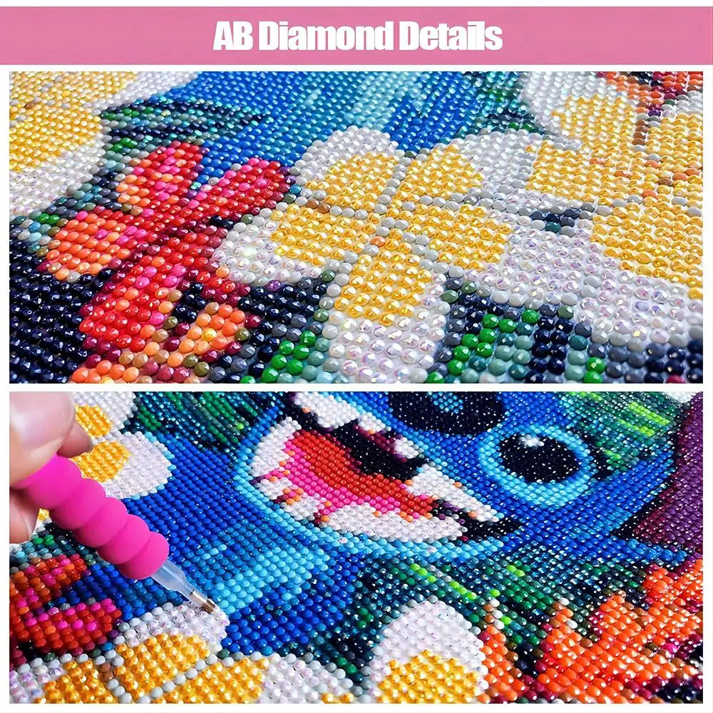 AB Castle Diamond Painting Fairy Dust Display Novelty 2024 Embroidery Scenery Art Full Square Round Drill Mosaic Cartoon Decor